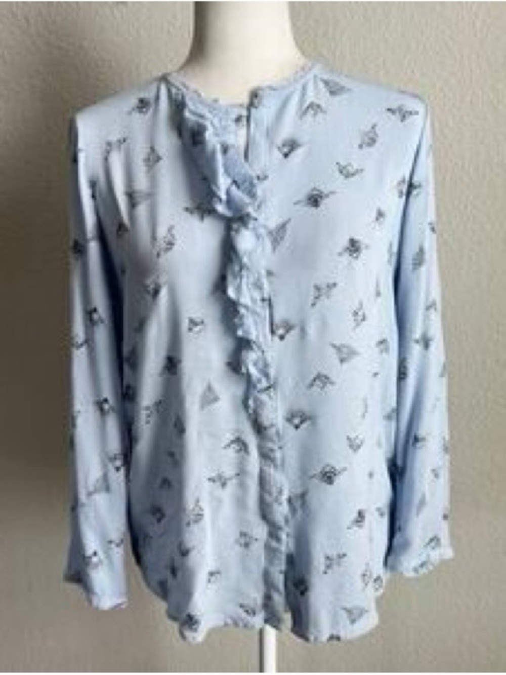 Hinge Blouse size Large Color Red NWT